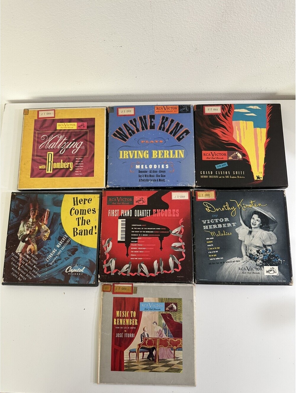 RCA Victor Record Lot of 7 Wayne King, Romberg, Herbert, etc